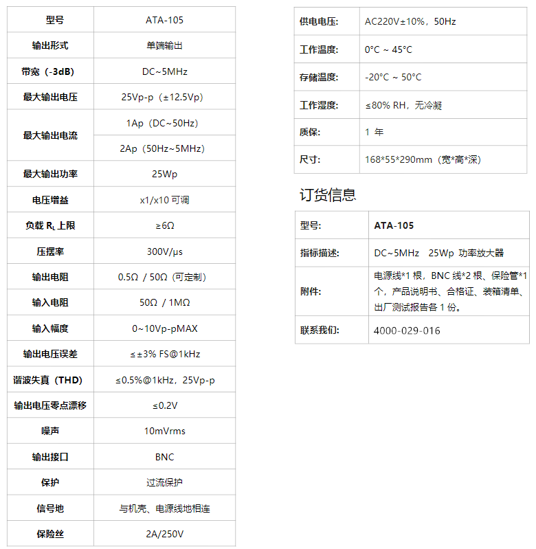 ATA-105功率放大器(图1)