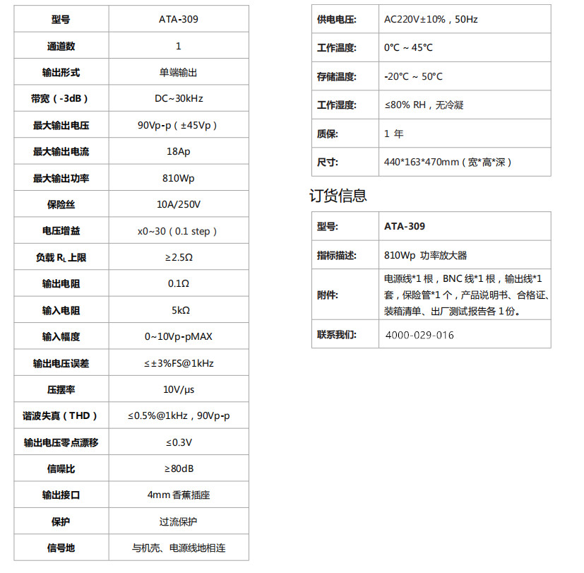 ATA-309功率放大器(图1)