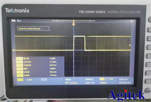 泰克示波器TBS2102B在辐射检测模块测试的应用(图3)