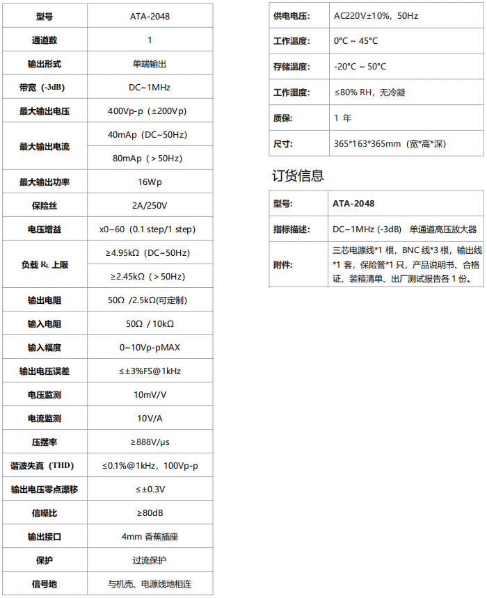 ATA-2048高压放大器(图1)