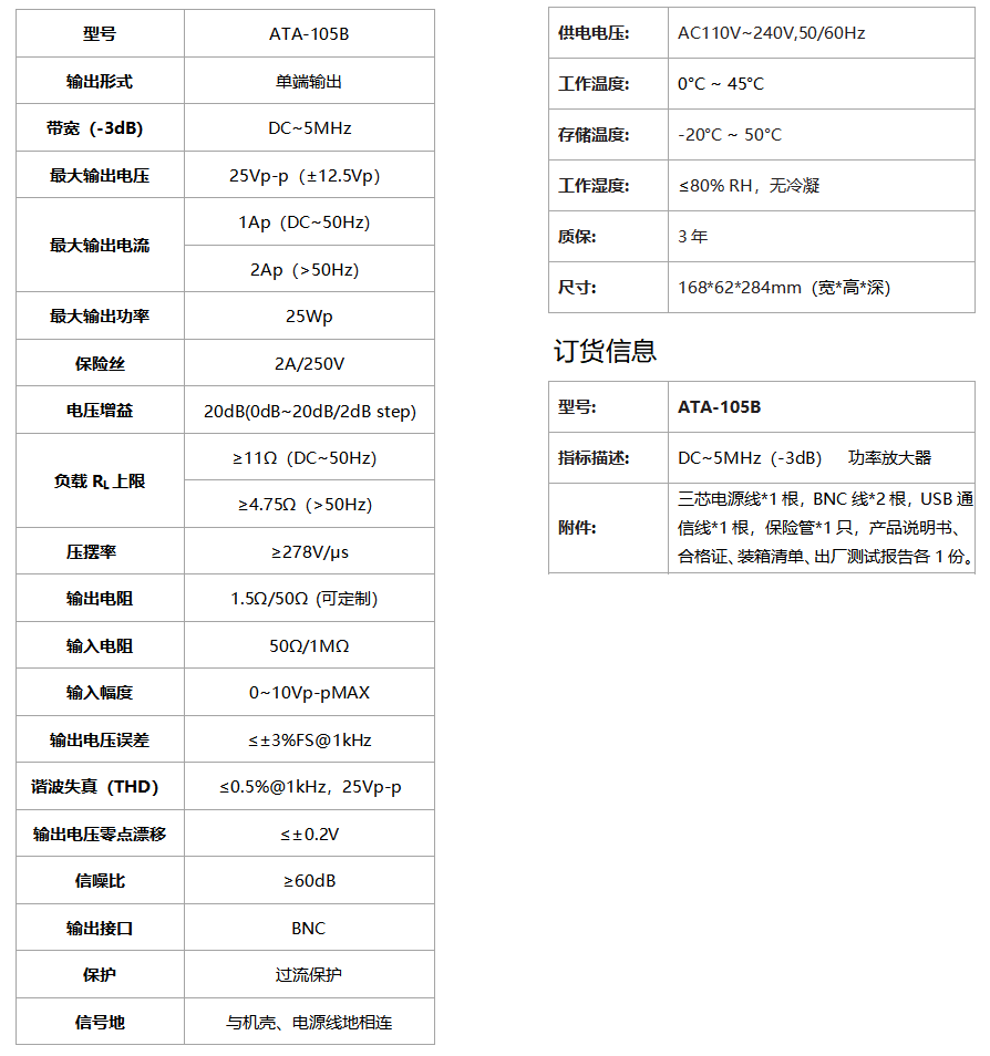 ATA-105B功率放大器(图1)