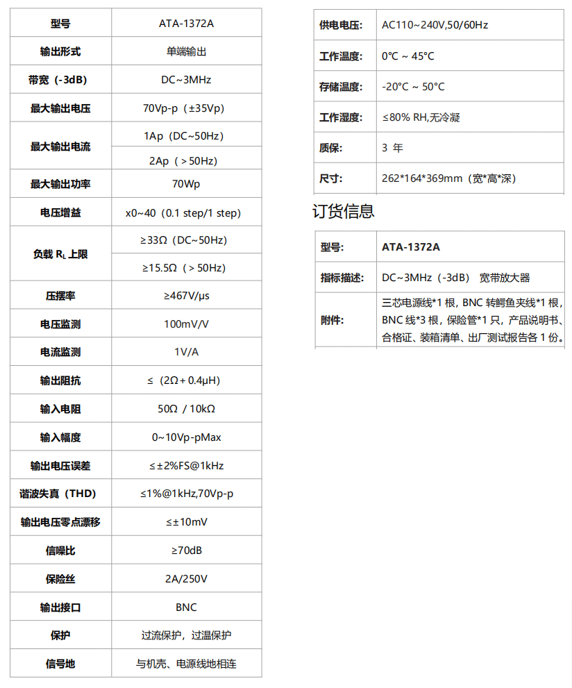 ATA-1372A宽带放大器(图1)