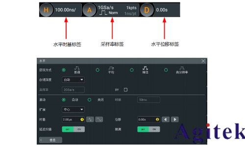 普源示波器MHO/DHO5000设置水平系统指南 (图1)