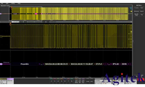 使用泰克示波器调试以太网问题(图1) 使用泰克示波器调试以太网问题(图1)