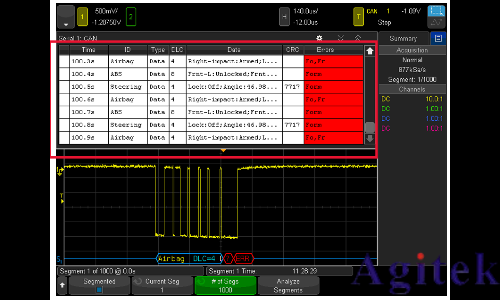 使用是德示波器进行 汽车串行总线测试(图4) 使用是德示波器进行 汽车串行总线测试(图4)