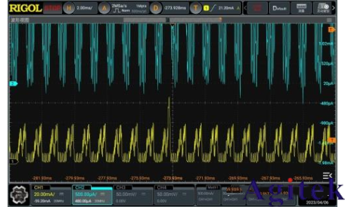 普源示波器DHO1000/4000 在IoT设备电源测量的应用(图4) 普源示波器DHO1000/4000 在IoT设备电源测量的应用(图4)