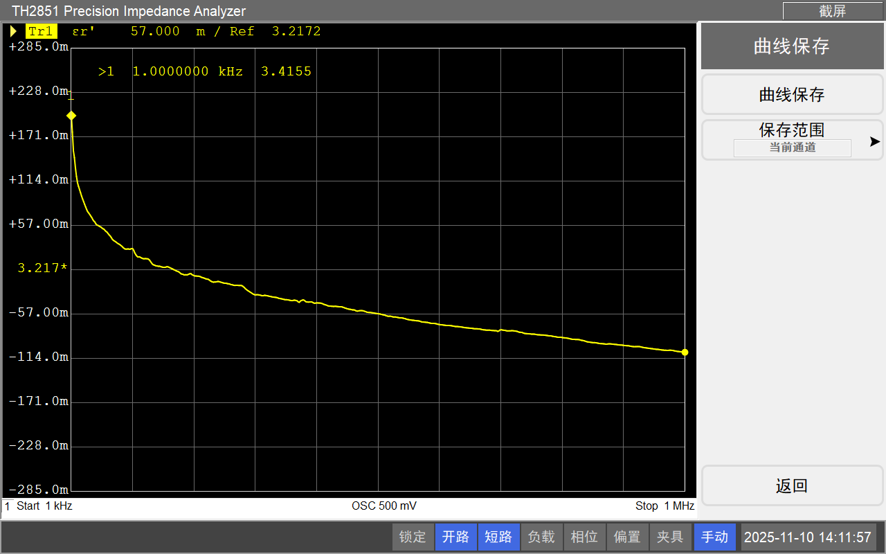 同惠TH2851-130阻抗分析仪介电常数测试方案(丝素蛋白膜、PDMS相关材料)(图8) 同惠TH2851-130阻抗分析仪介电常数测试方案(丝素蛋白膜、PDMS相关材料)(图8)