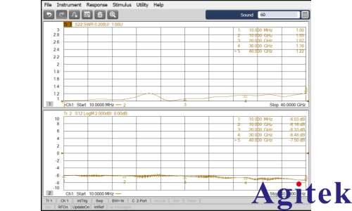 创远T5260A-2KA矢量网络分析仪针对功分器测试的实例分享(图4)