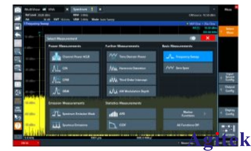 R&S®ZNL矢量网络分析仪结合网络分析和频谱分析进行放大器特性测量(图4) R&S®ZNL矢量网络分析仪结合网络分析和频谱分析进行放大器特性测量(图4)