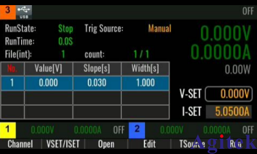 用DeepSeek编辑艾德克斯IT-N6300三通道可编程电源的List功能