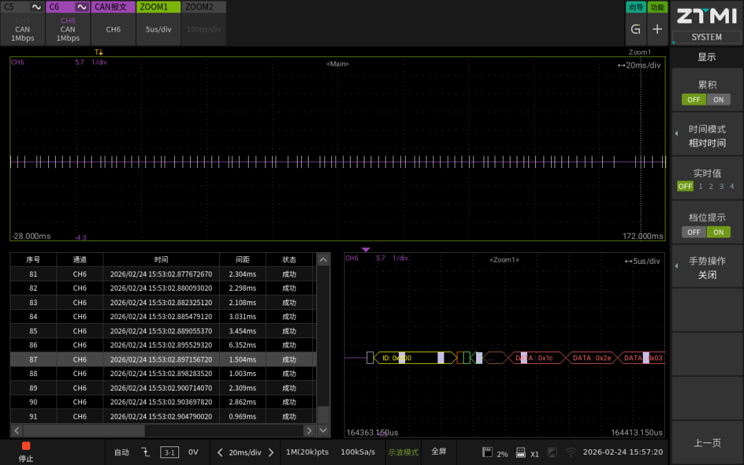 一台ZDL示波记录仪能覆盖多少CAN总线测试需求？(图5)