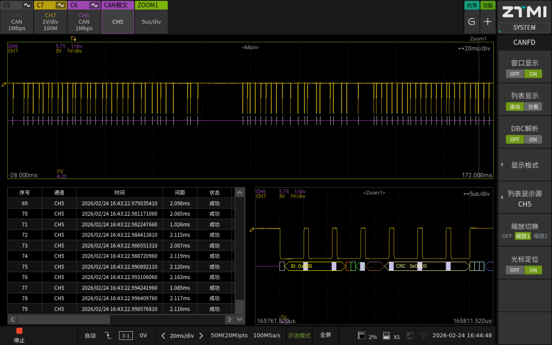 一台ZDL示波记录仪能覆盖多少CAN总线测试需求？(图10)