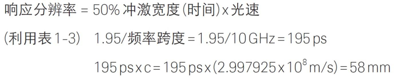 矢量网络分析仪时域测试分辨率(图3) 矢量网络分析仪时域测试分辨率(图3)